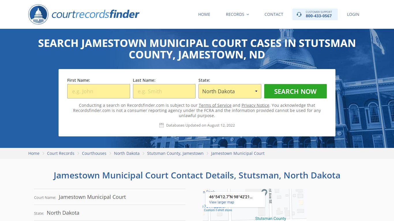 Jamestown Municipal Court Case Search - Stutsman County ...